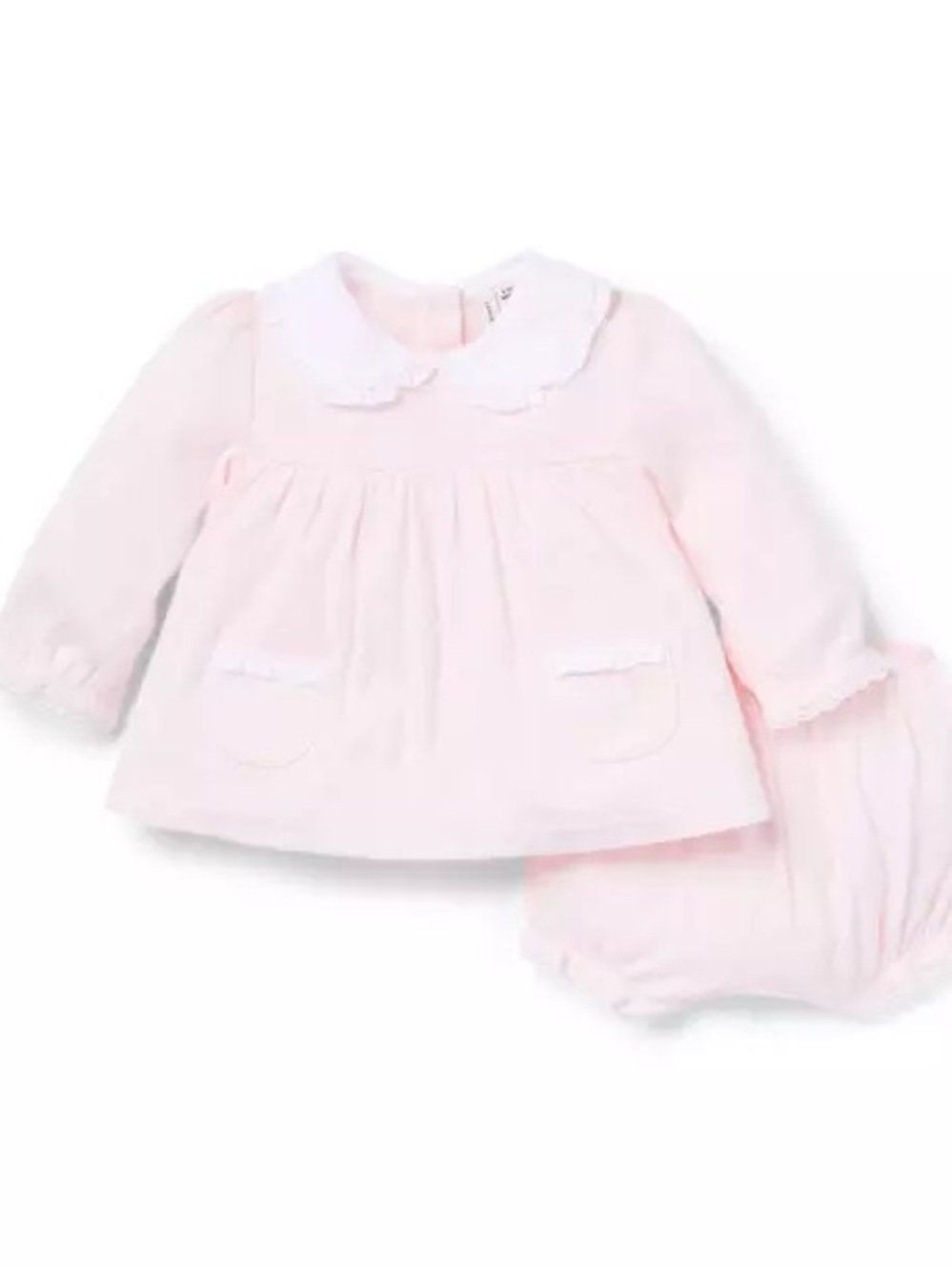Janie and Jack Baby Heart Pointelle Matching Set